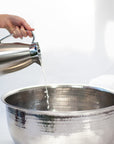 Hand-Hammered Stainless Steel Pedicure Bowl