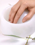 Signature Manicure Dish in Frost/White