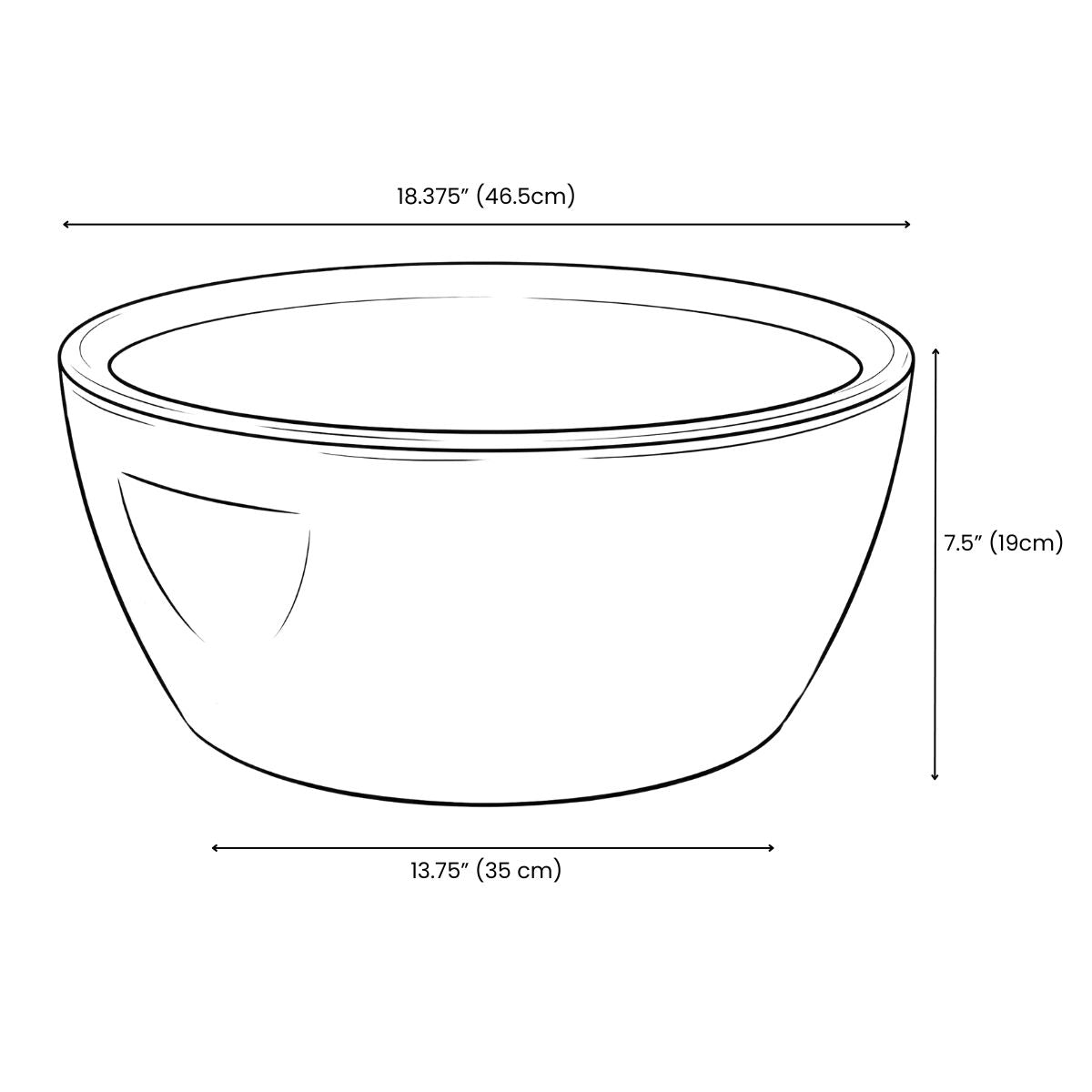 Signature Resin Frost Pedicure Bowl