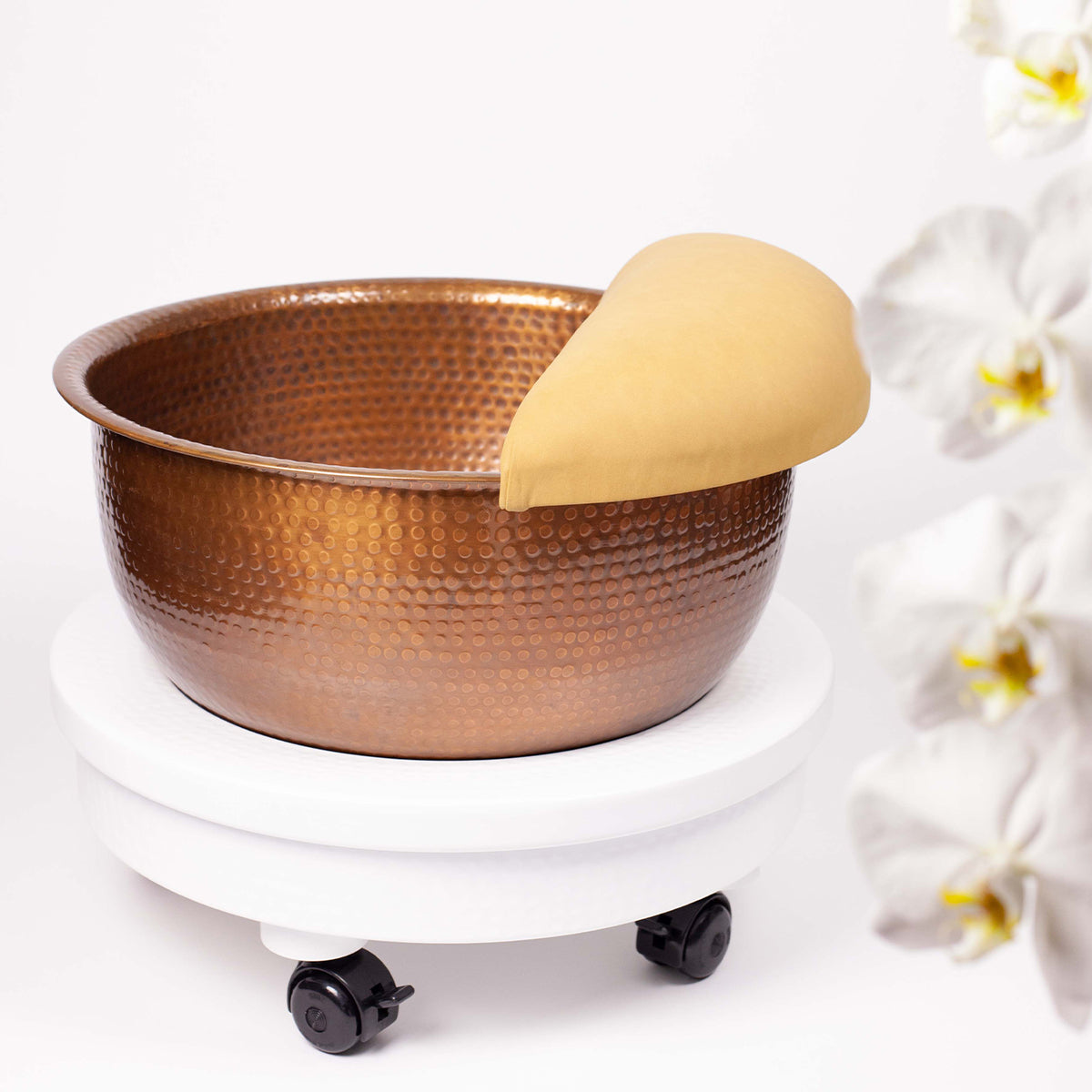 Hand-Hammered Copper Pedicure Bowl