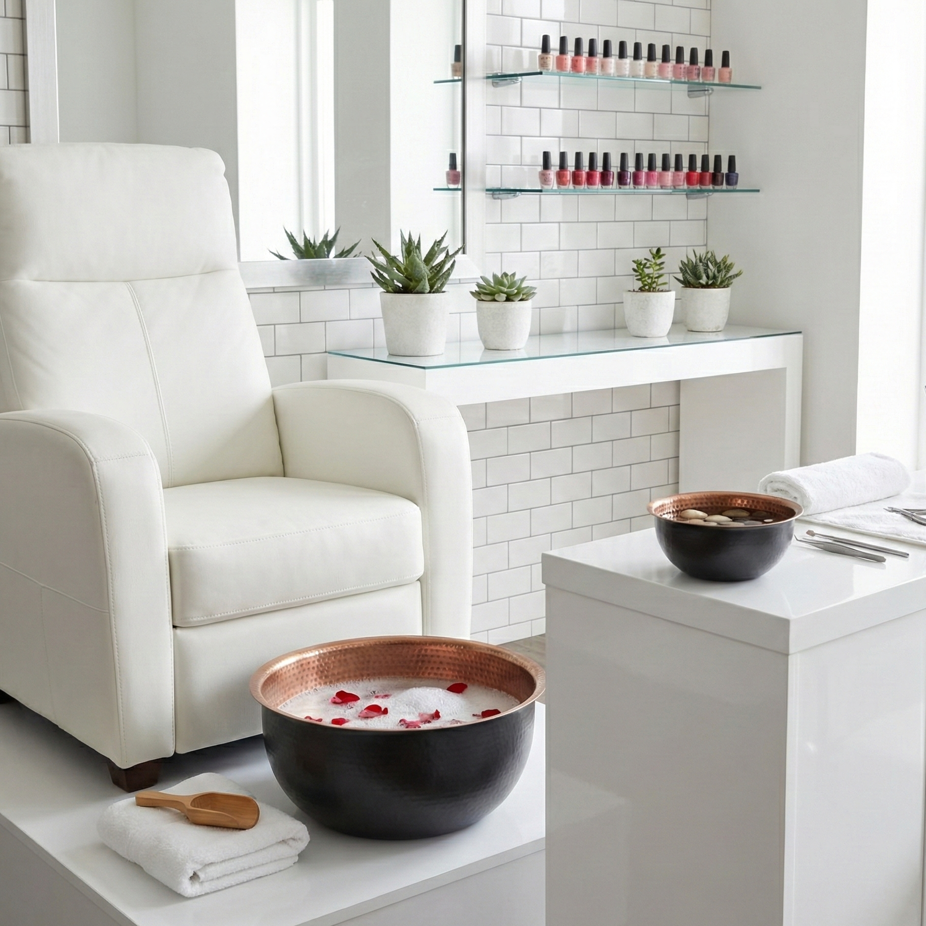 Hand-Hammered Copper with Black Mini Bowl
