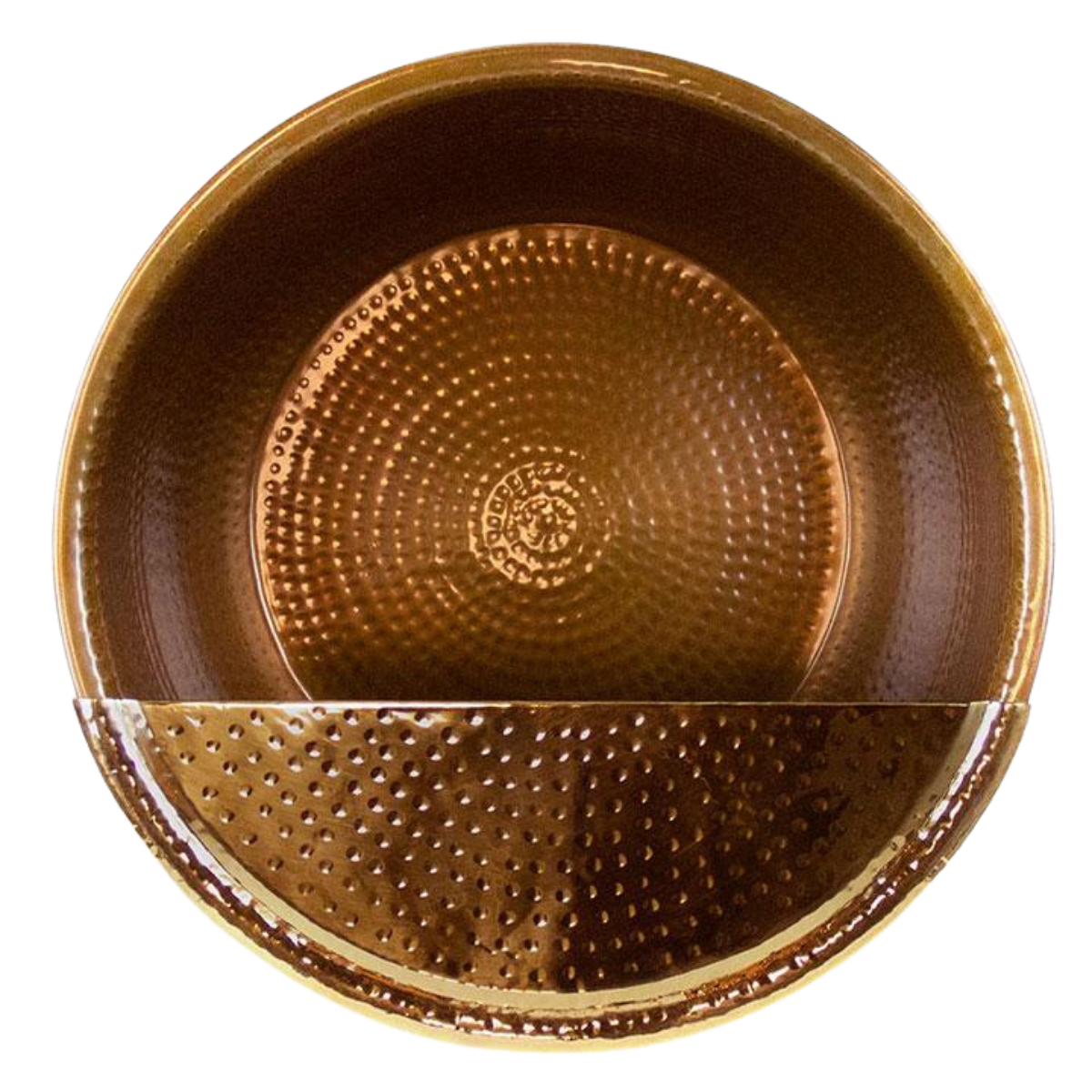 Hand-Hammered Copper Pedicure Footrest