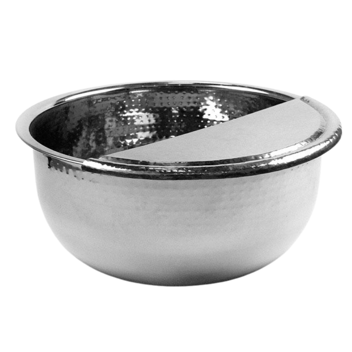 Hand-Hammered Stainless Steel Pedicure Footrest