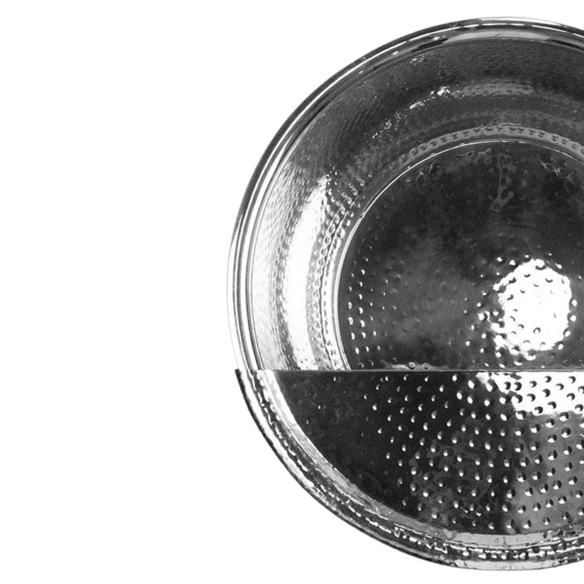 Hand-Hammered Stainless Steel Pedicure Footrest