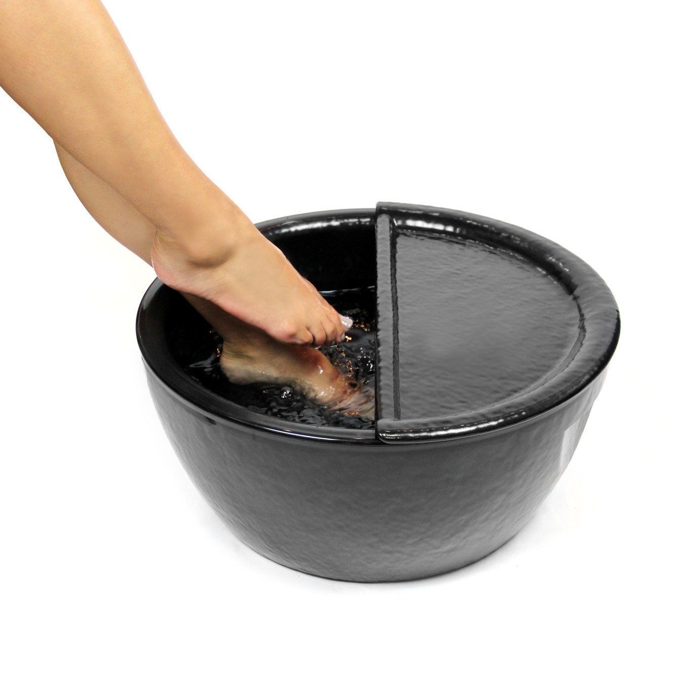 Black Pedicure Bowl Footrest