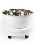 Noel Asmar Hammered Stainless Steel Pedicure Bowl with Carrying cart